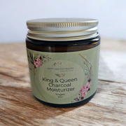 Nourishing Moisturizer- King & Queen Charcoal Moisturizer Vegan (Oat, Tea Tree & Kaolin Clay)