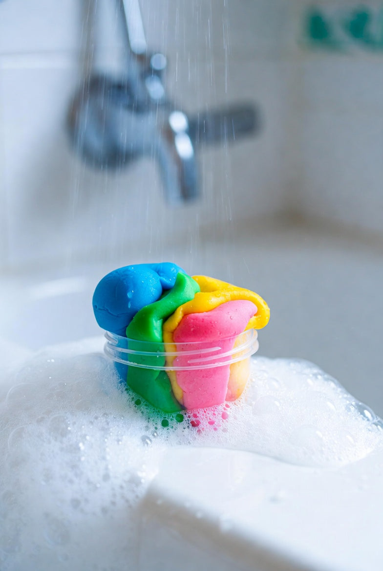 Soap Playdough for Kids with essential oils