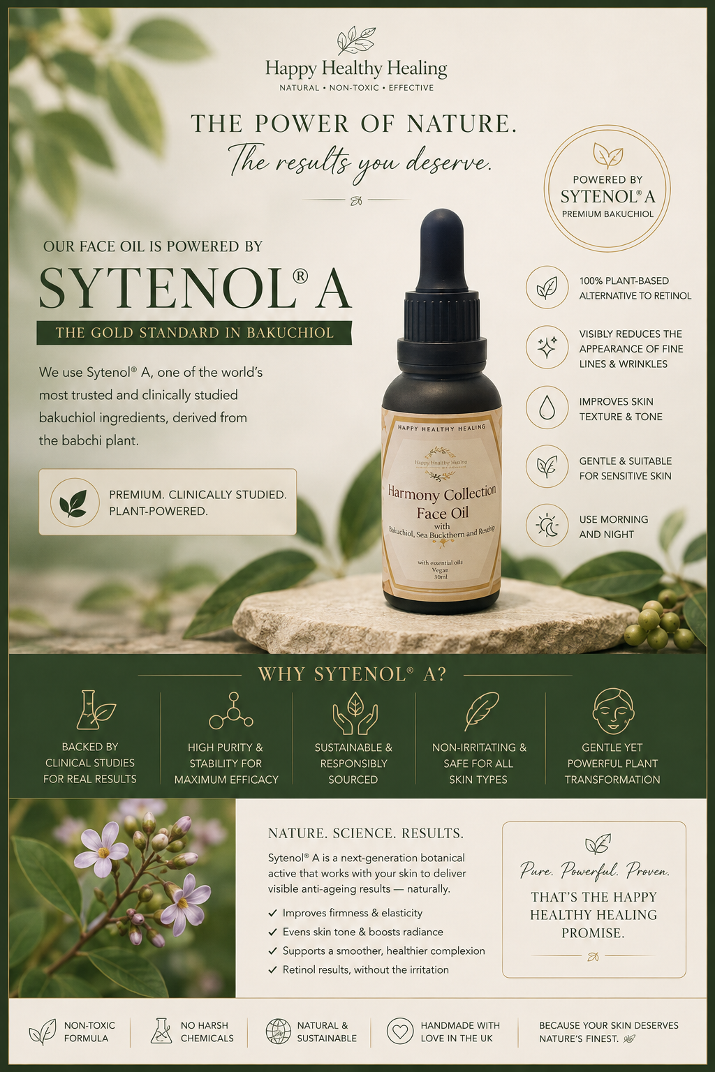 Harmony Face Oil – Deeply Nourishing with  Sytinol® A Bakuchiol