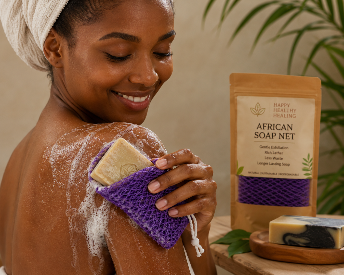 African Soap Net – Exfoliate, Lather & Glow