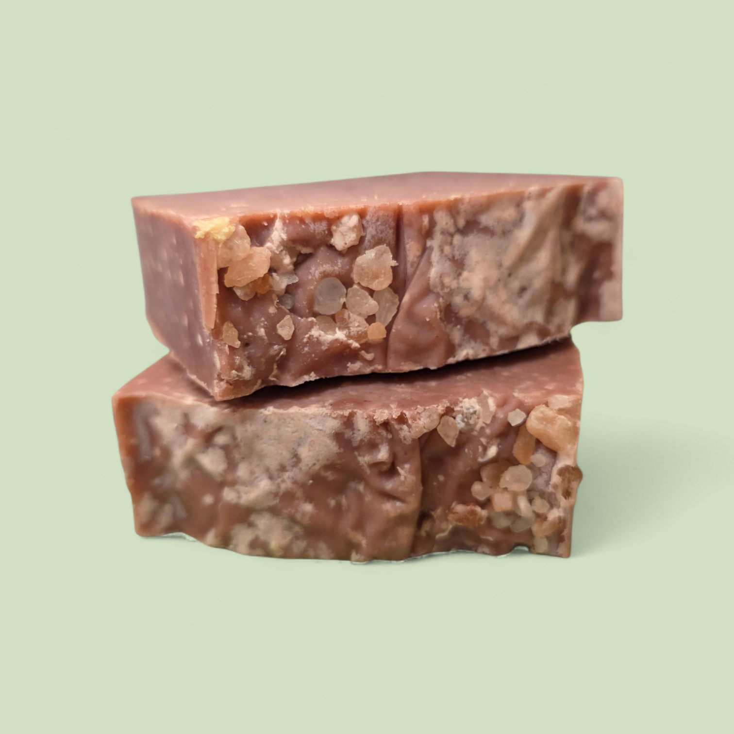 Salty Bar Tallow Soap – Sea Salt, Ylang Ylang & Lavender with Red Clay