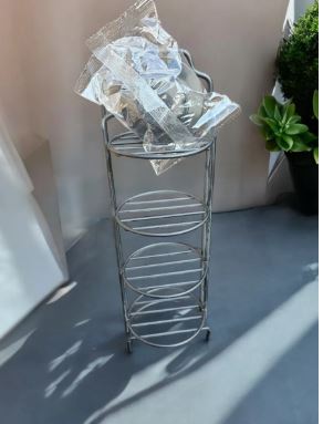 4-Tier Black Soap Holder